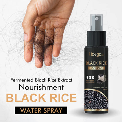Black Rice Water Hair Care Spray Deep Moisturise Strengthens Hair Roots Ginger Scalp Care Repair Essence Fluid Hair Care