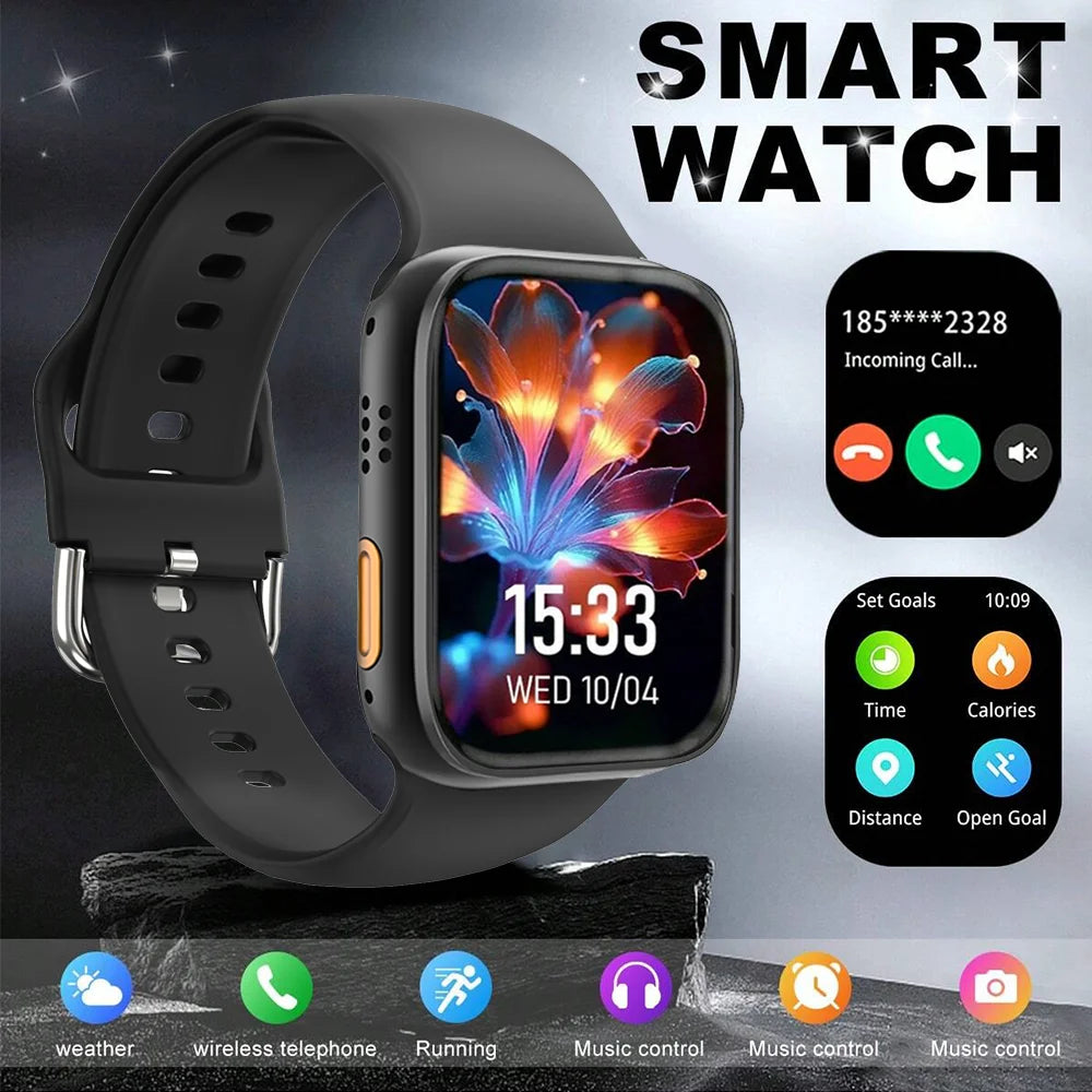 2.01" Large Screen Smart Watch (Unisex) – Calls, Alerts, Fitness, Camera Control, Music, Weather & More Modes. Ultra Value, A Mu