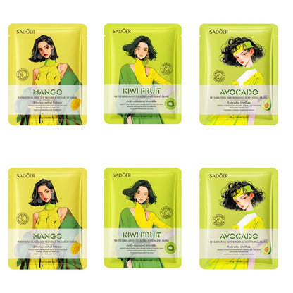 6Pcs Hydrating Nourishing Mask Skin Care Skincare Woman Masks Face Bubble Aloe Vera Original Gel Deep Collagen Korean