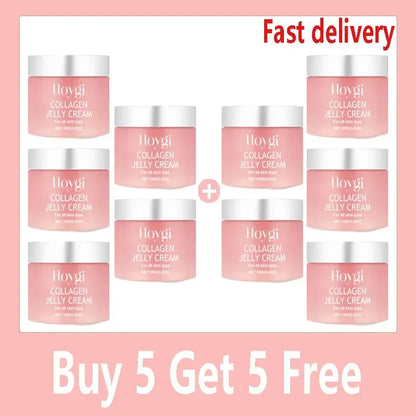 Collagen Jelly Cream Niacinamide Tightening Soothing Moisturizing Anti-Aging Firmness Hydration Skincare 100ml Face Gel
