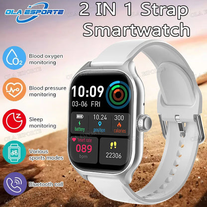 For Android IOS New Smart Watch Bluetooth Call Fitness Tracker Heart Rate Monitor Alarm Clock Outdoor Sports Monitoring Watches