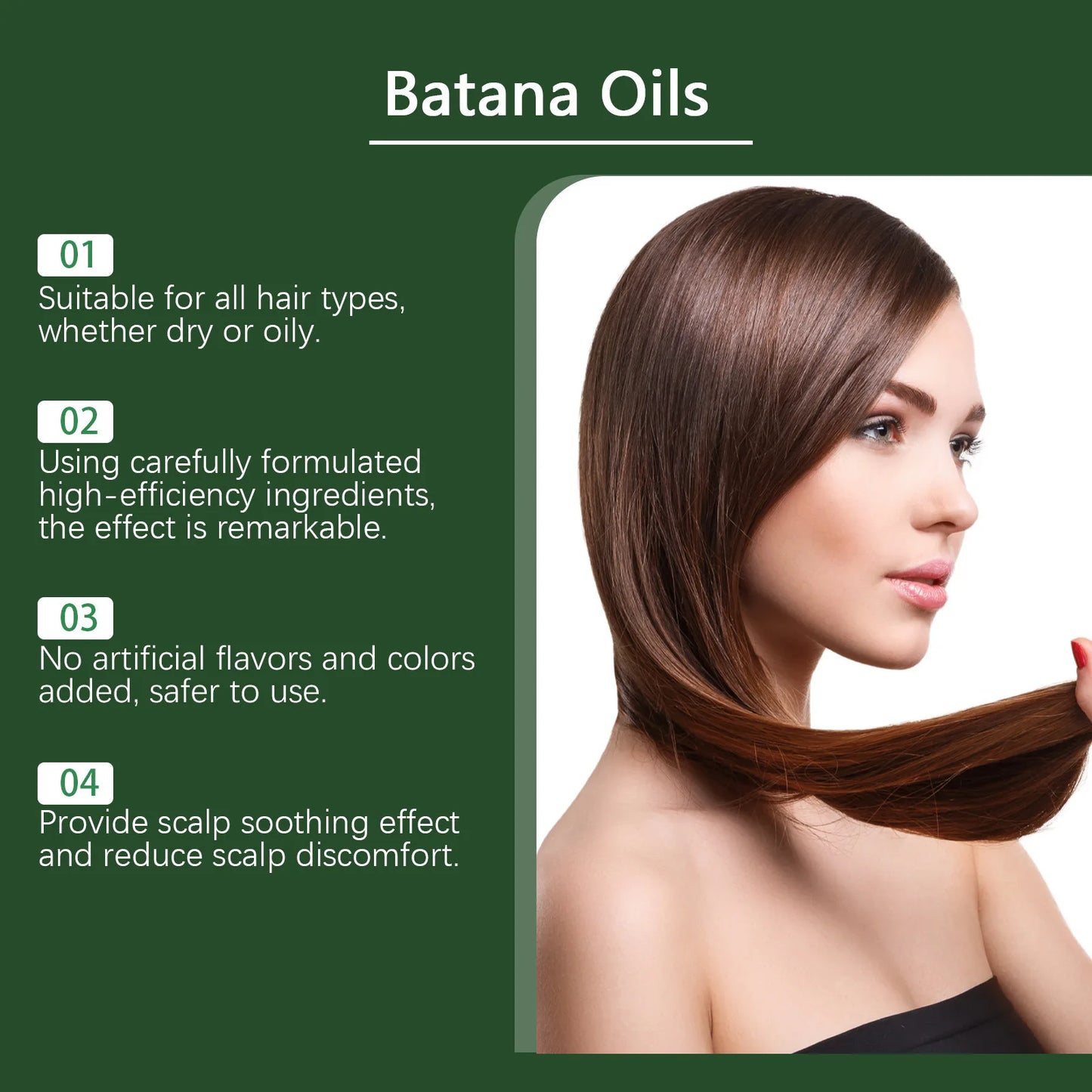 Batana Hair Essential Oils Deeply Nourishing Growth Smooth Wigs Strengthen Shiny Preventing Loss Repair Damaged Hair Care Serum