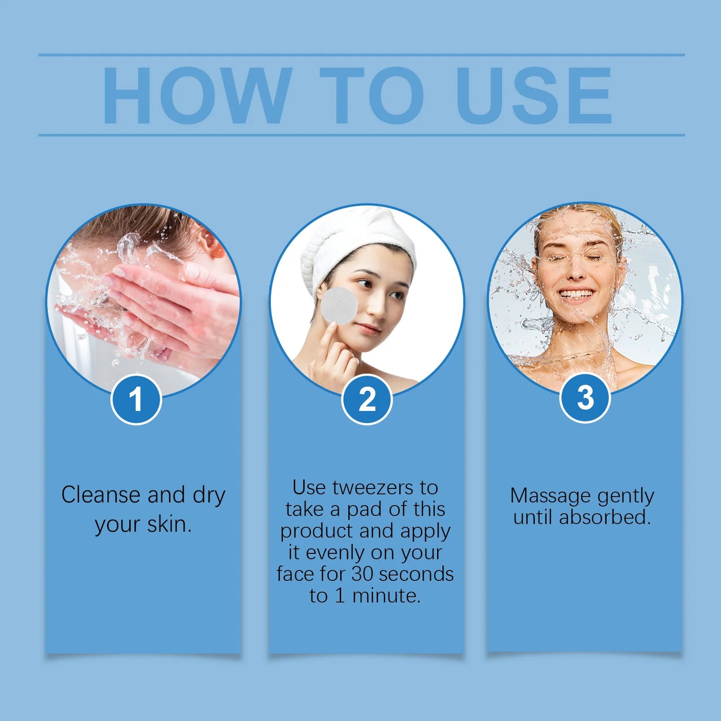 Hoygi Salicylic Acid Exfoliating Pads for Face 70pcs Gentle Skin Brightening Toner Wipes with Glycolic Acid for Smooth Texture