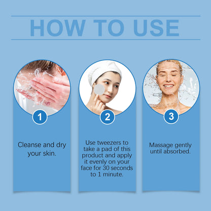 Hoygi Salicylic Acid Exfoliating Pads for Face 70pcs Gentle Skin Brightening Toner Wipes with Glycolic Acid for Smooth Texture