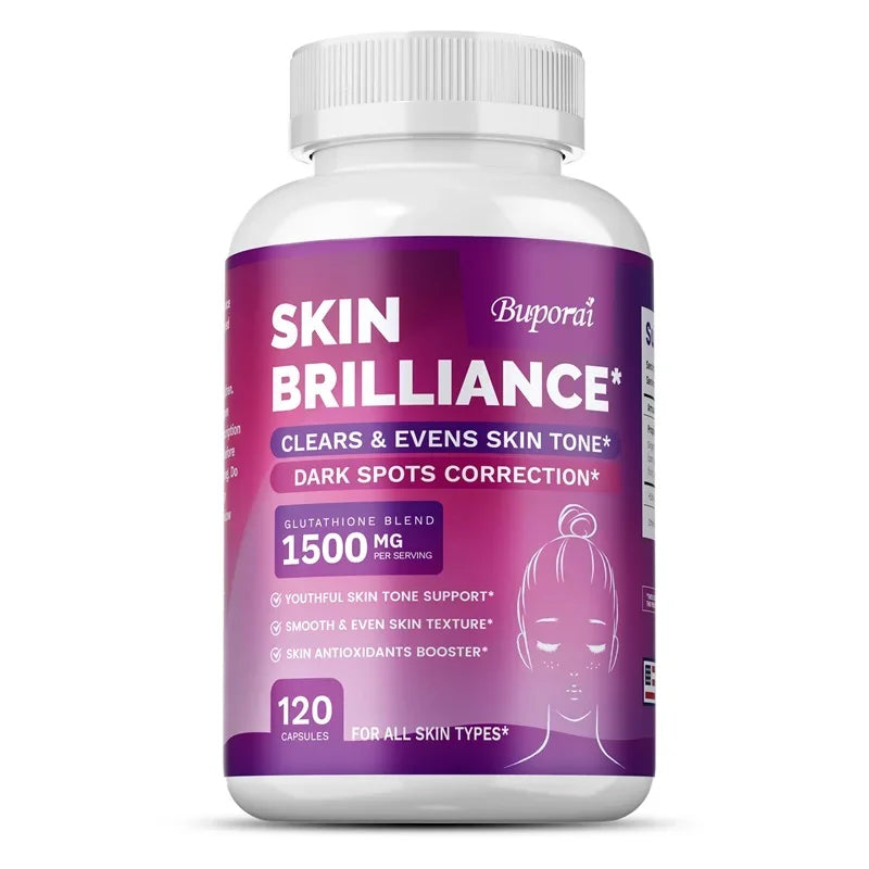 Glutathione Capsules - Beautiful Skin, Antioxidant Supplements, Healthy Skincare, Hair, Nails, Immune Support