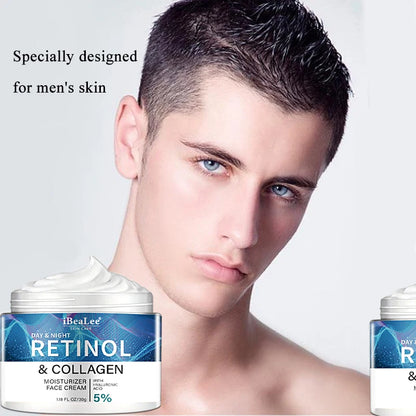 Retinol Collagen Face Cream For Men Anti Wrinkle Remove Firming Moisturizing Hydrating Facial Cream Skin Care
