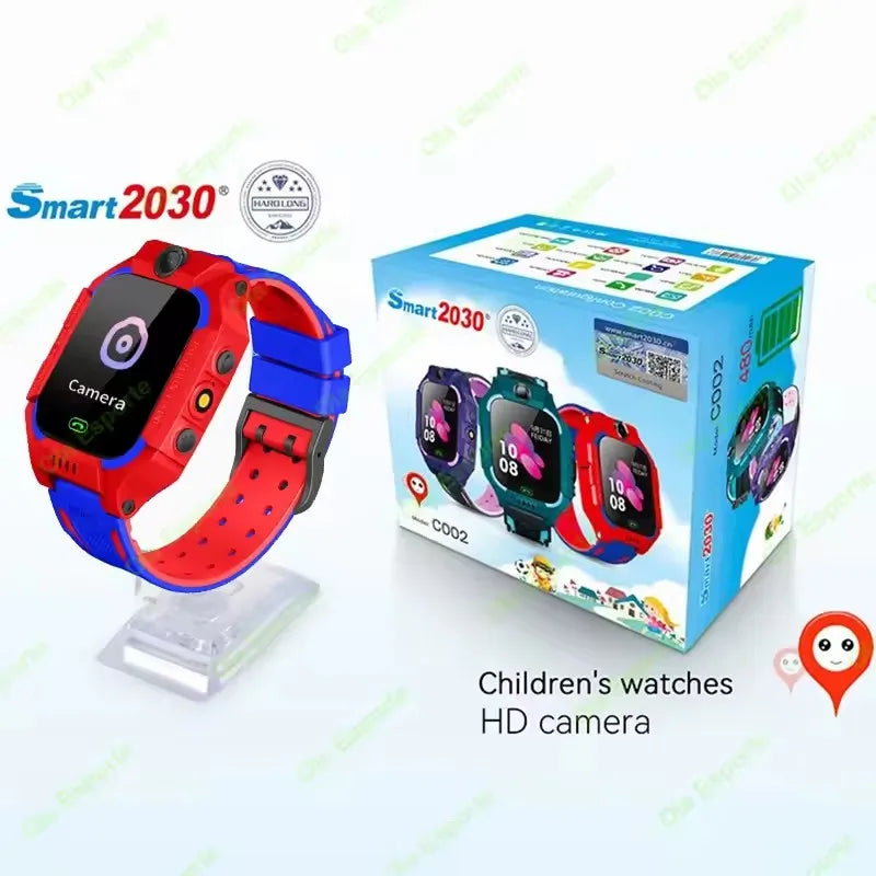 2025 New Kids Smart Watch SOS LBS Location Camera 2G Sim Card Call IP67 Waterproof GPS Location Child Smartwatch Boy Girl Gift