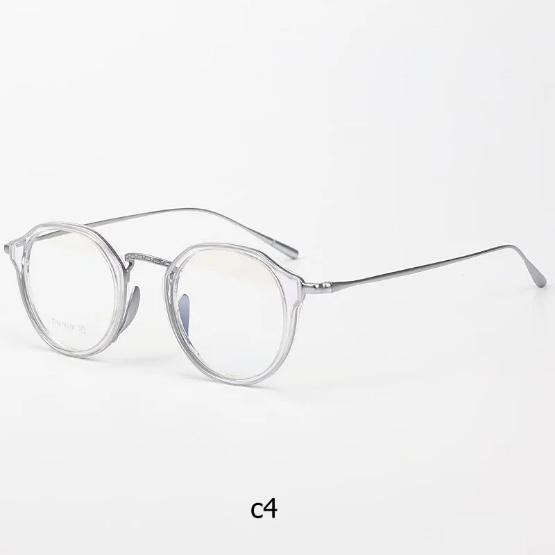 Plate Titanium Eyeglass Frame Retro Multilateral Men's And Women's Eyeglass Frame Light Luxury Optical Prescription Frame K1113