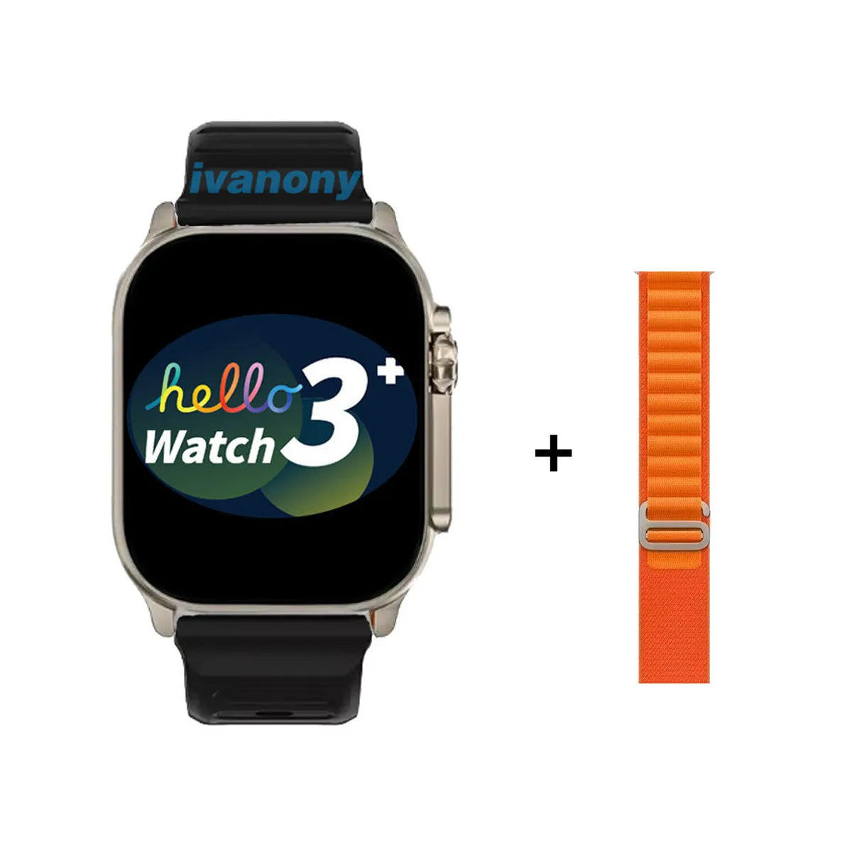 Original Smart Watch Hello 3 Plus Ultra Compass Bluetooth Call Message Notification 4GB/ROM 49mm Amoled Multifunction Smartwatch