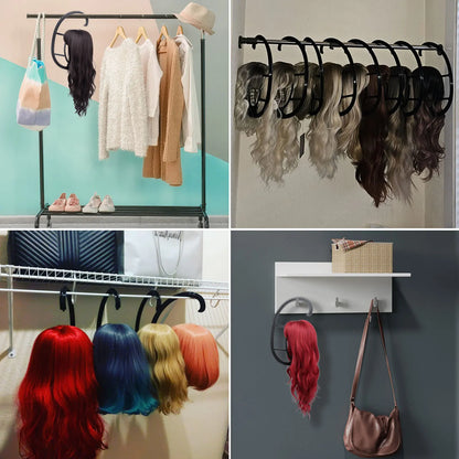 Wig Hanger Portable Hanging Wig Stand for Wigs and Hats Collapsible Wig Dryer Durable Wig Hanging stand Collapsible Wig
