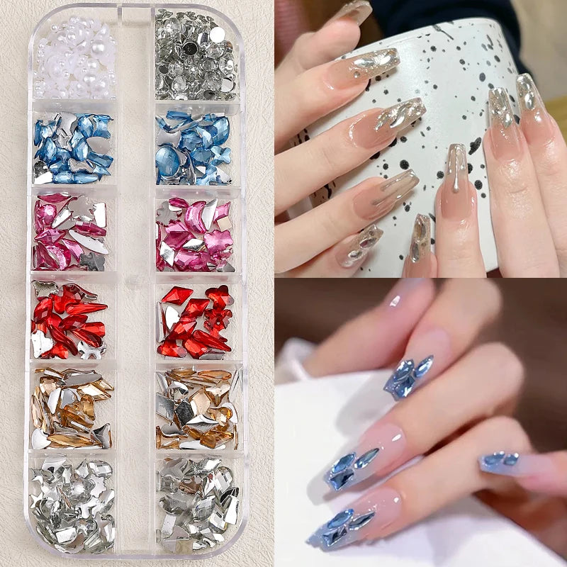 Nail Art Accessories - Charms, Rhinestones & Decorations, Nail Supplies with Art Parts & Figures
