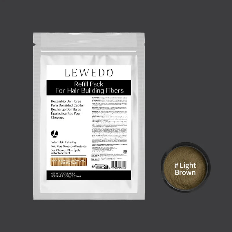 Hair Fiber 100g Keratin Hair Fiber Thickening powder Hair Building Fibers Powder Hair Loss Instant Regrowth Powder Refill Bag