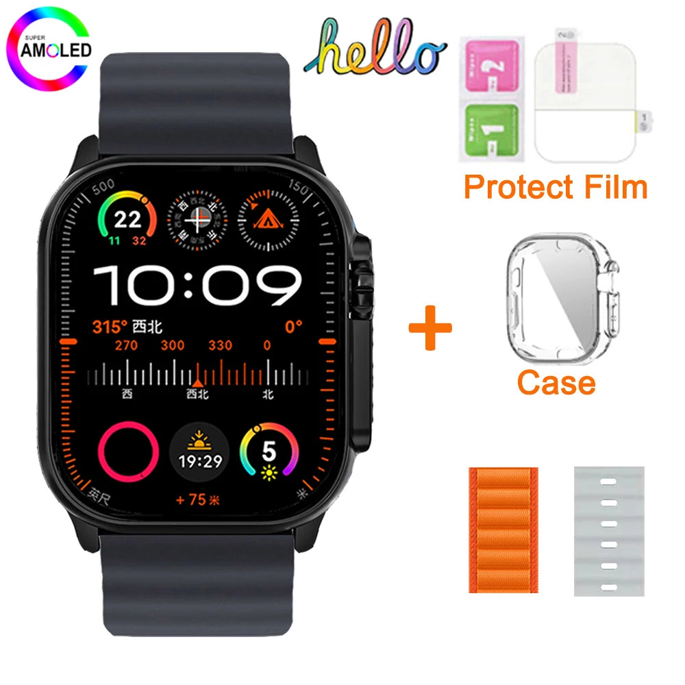 Hello Watch 3 Plus Gen 2 SmartWatch DeepSeek 2025 Original 49mm AMOLED 4G ROM NFC GPT Compass Photo Album Local Music Men Watch