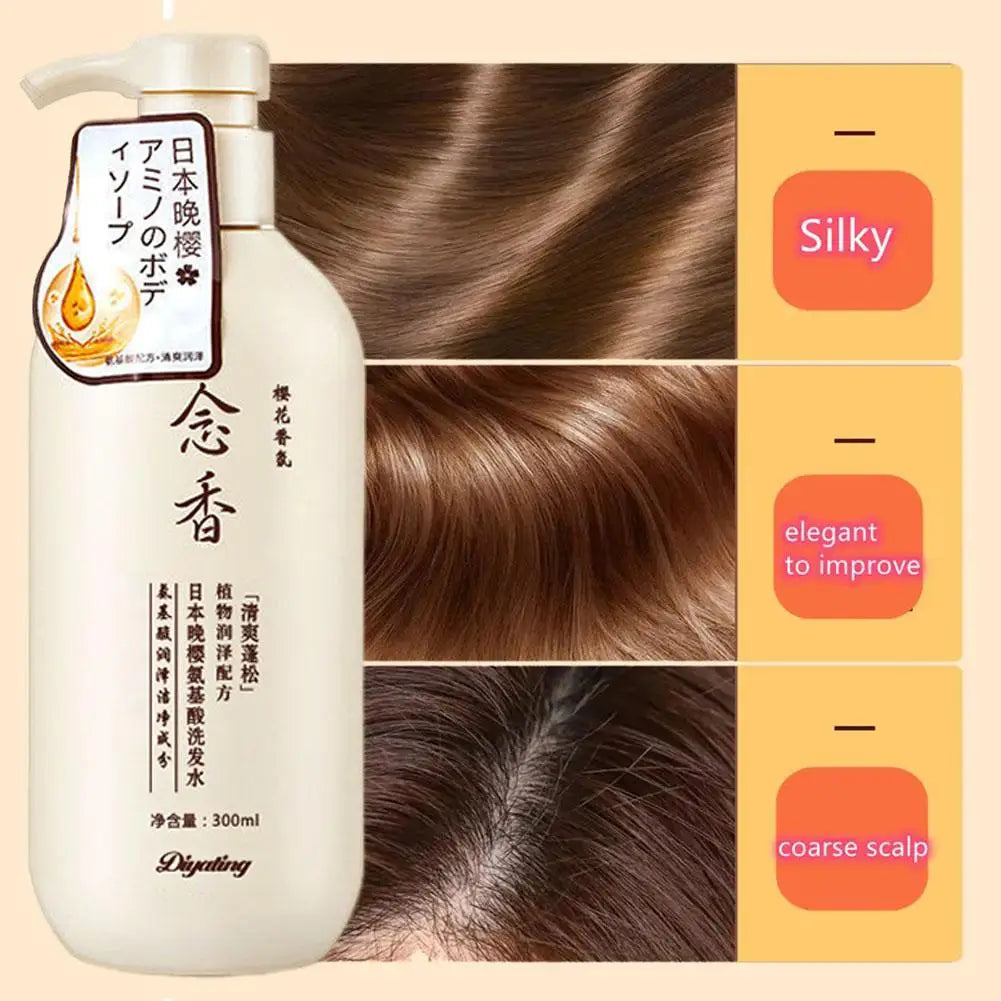 300ml Amino acid fragrant Japanese evening shampoo hair conditioner conditioner and Se hair shampoo bath lotion sham
