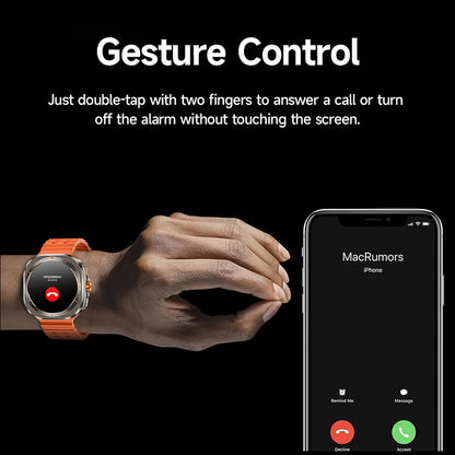 2025 New Watch 7 Ultra Smart Watch Men 3D Display Sport SmartWatch GPS NFC Compass Blood oxygen Smartwatch Women For Android IOS