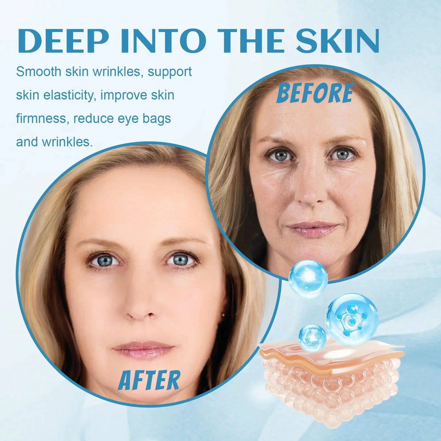 Pure Collagen Face Serum Remove Wrinkle Firming Lifting Anti-Aging Essence Fade Fine Lines Whitening For Moisturizing Skin Care