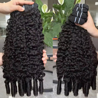 Burmese Curly Bundles 100% Human Hair Bundles Raw Unprocessed Weaving Human Hair Extensions Pix Curly Bundles 15A Original Hair