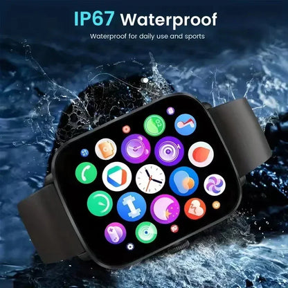 2024 Bluetooth Answer Call Smart Watch Men 1.73 inch Full Touch Fitness Tracker Waterproof Sport Smartwatch Women PK GTS4 Pro