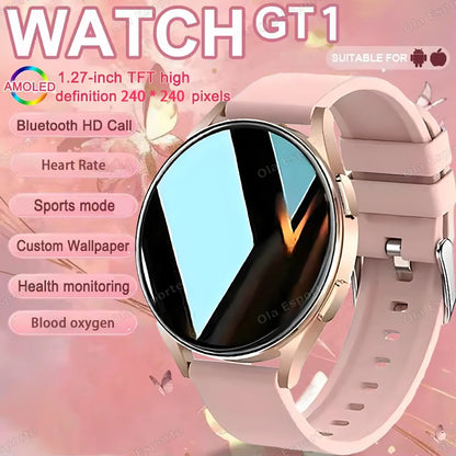 Bluetooth Call Smart Watch 2025 1.39‘’ Inch 240*240 Custom Dials Health Monitor Watch 6 Sports Smartwatch Men Women Android IOS