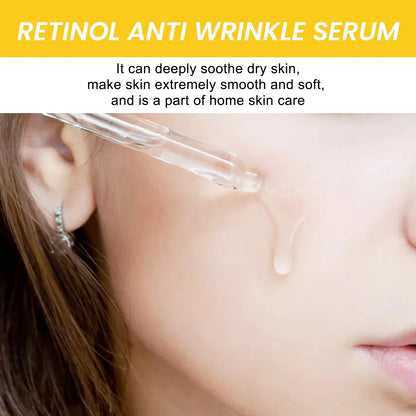 Retinol Anti-Wrinkle Essence Pure Hyaluronic Acid Facial Serum Anti Wrinkle Aging Face Lift Tightening Reduce Eye Finelines New