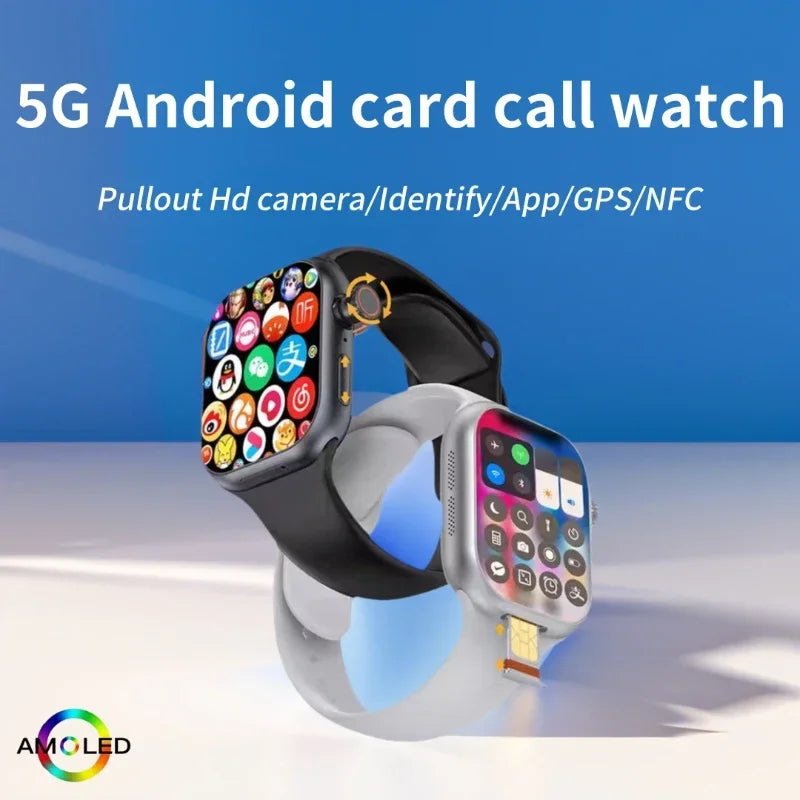 New Smart Watch CD20  Global Edition, 2.29-inch AMOLED Large Screen, 180 ° Rotating Camera, SIM Card, WiFi，GPS， Video call