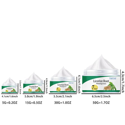 TRSTAY Licorice Moisturizing Cream brightens skin tone and improves complexion