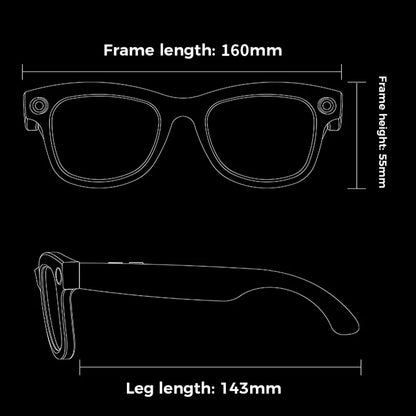 AI Smart Glasses Voice Assistant Translation 500W 1080P Camera Bluetooth Call Outdoor Sports Headsets Sunglasses For Men Women