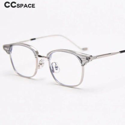 49425 Anti-Blue Light Square Half Frame Plastic Titanium Glasses Frames Ultralight Men Women Optical Fashion Computer Eyeglasses