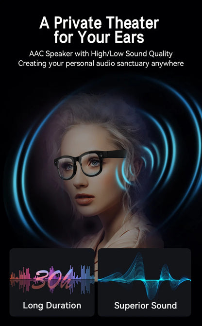 Xiaomi 6K AI Smart Camera Glasses Bluetooth Multifunction Calling Voice Assistant Music Player Translation Photochromic Glasses