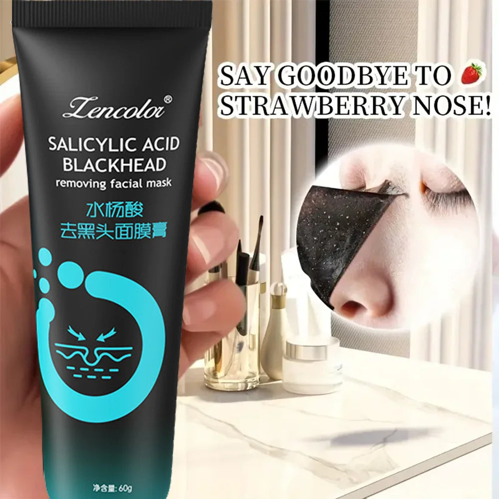 Bamboo Charcoal Fiber Mask Blackhead Removal  Deep Cleansing Cleansing Exfoliating Mask Treatment Black Mask
