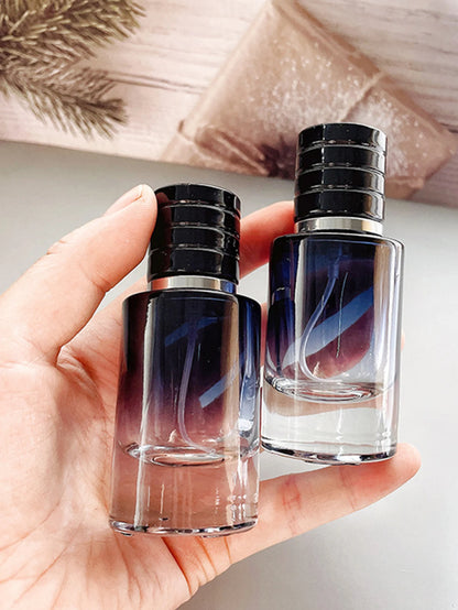 30ml gradient color glass portable refillable perfume bottle cosmetic container empty sprayer travel vice bottle