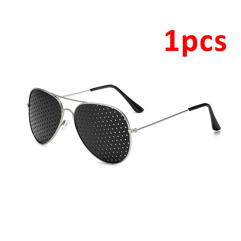 Vision Care Wearable Corrective Glasses Improver Stenopeic Pinhole Pin Hole Glasses Anti-fatigue Eye Protection Oculos De Grau