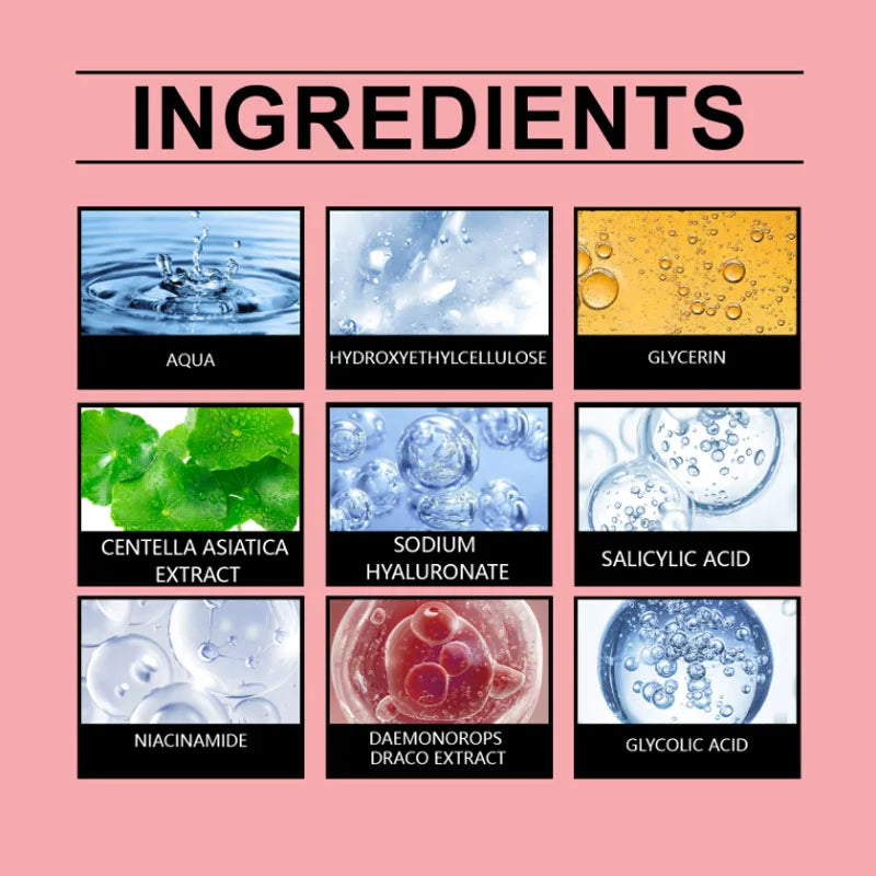 Dragon Blood Wrinkle Removal Face Serum Anti-Aging Firming Lift Brighten Whitening Dull Skin Moisturizer Skin Care Cosmetics