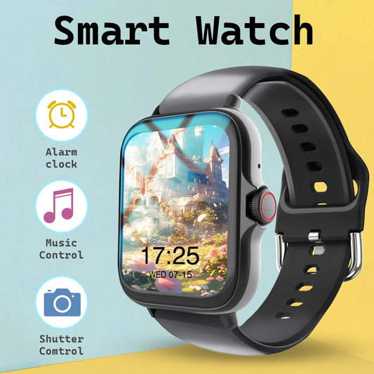 1.68" Large Screen Smart Watch (Unisex) – Calls, Alerts, Fitness, Camera Control, Music, Weather & More Modes. Ultra Value, A Mu