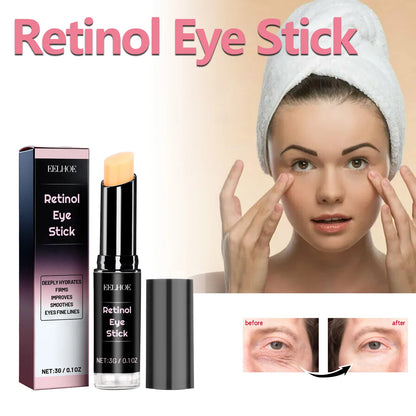 Retinol Eye Cream Stick Collagen Fade Fine Lines Wrinkle Lightening Dark Circles Firming Eye Bags Puffiness Moisturizing Eye Cre