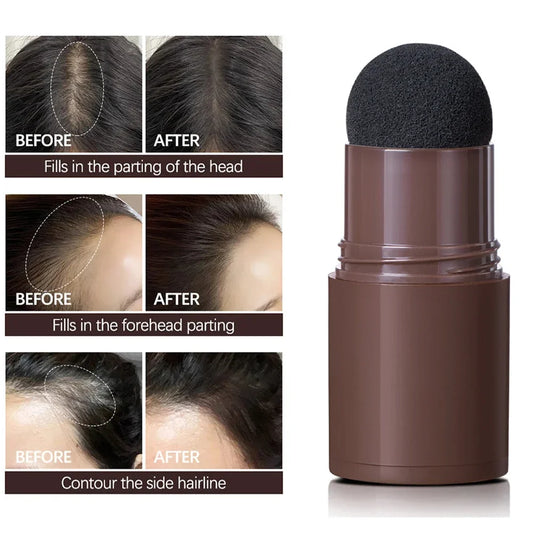 Waterproof Hairline & Root Concealer Pen Instant Grey Coverage Easy Blend Powder Stick for Normal Hair Hairline Enhance