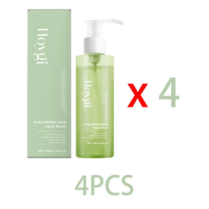 Hyaluronic Acid Face Cleanser Gel for Sensitive Skin Deep Pore Cleansing Makeup Remover Moisturizing Non Drying Formula 100ml