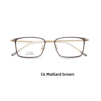 DIEDIESEE Advanced Business Men's Titanium Eyeframe High Elasticity Leg Optical Prescription Frame 34631