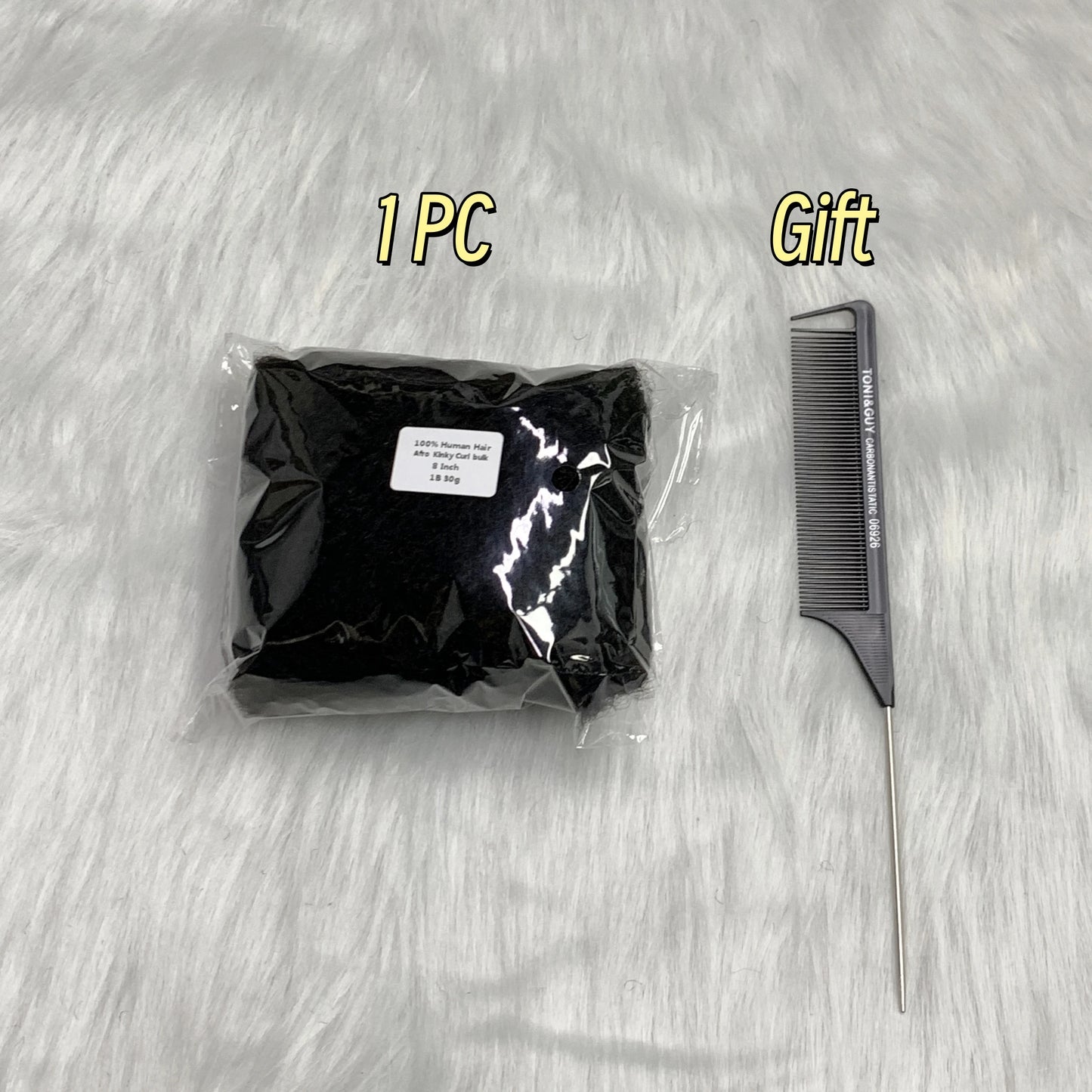 1Pc/30g Hair No Weft Brazilian Afro Kinky Curly Human Hair Bulk Remy Bulk for Braiding Extensions Natural Hai for Locs Braids