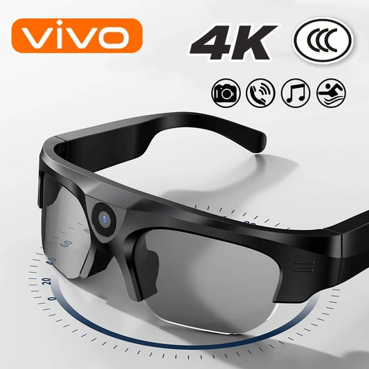 Vivo Smart Glasses Bluetooth Camera Outdoor Multifunctional Sports Player Waterproof Anti-UV For Men Women Sunglasses G300 New