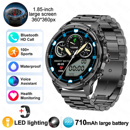 For Huawei Xiaomi GPS Track Smart Watch Men 1.85-Inch Ultra HD AMOLED Screen 710 Mah Battery Bluetooth Call SmartWatch 2025 New