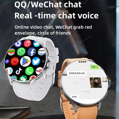 2025 New GT200 Smart Watch Men Women AMOLED Display 4G+32G GPS HD Camera Video Call NFC 4G SIM Card Smartwatch For Android IOS