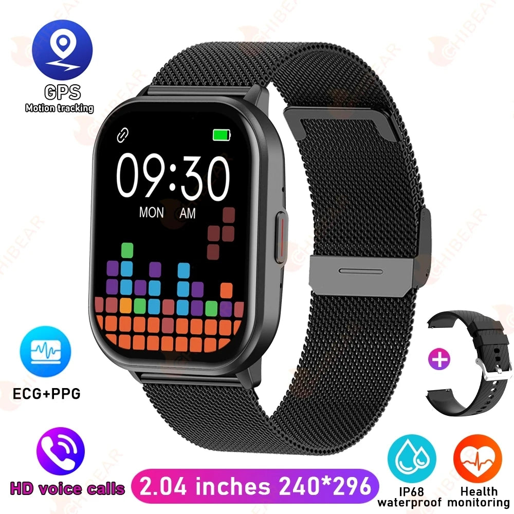 2025 New For Xiaomi Huawei Samsung Smart Watch Men Women Heart Rate Blood Pressure Fitness Tracker Bluetooth Call Smartwatch Man