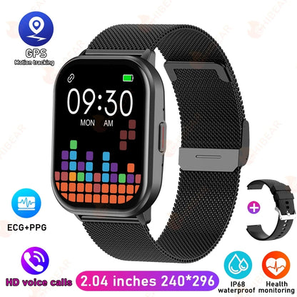2025 New For Xiaomi Huawei Samsung Smart Watch Men Women Heart Rate Blood Pressure Fitness Tracker Bluetooth Call Smartwatch Man