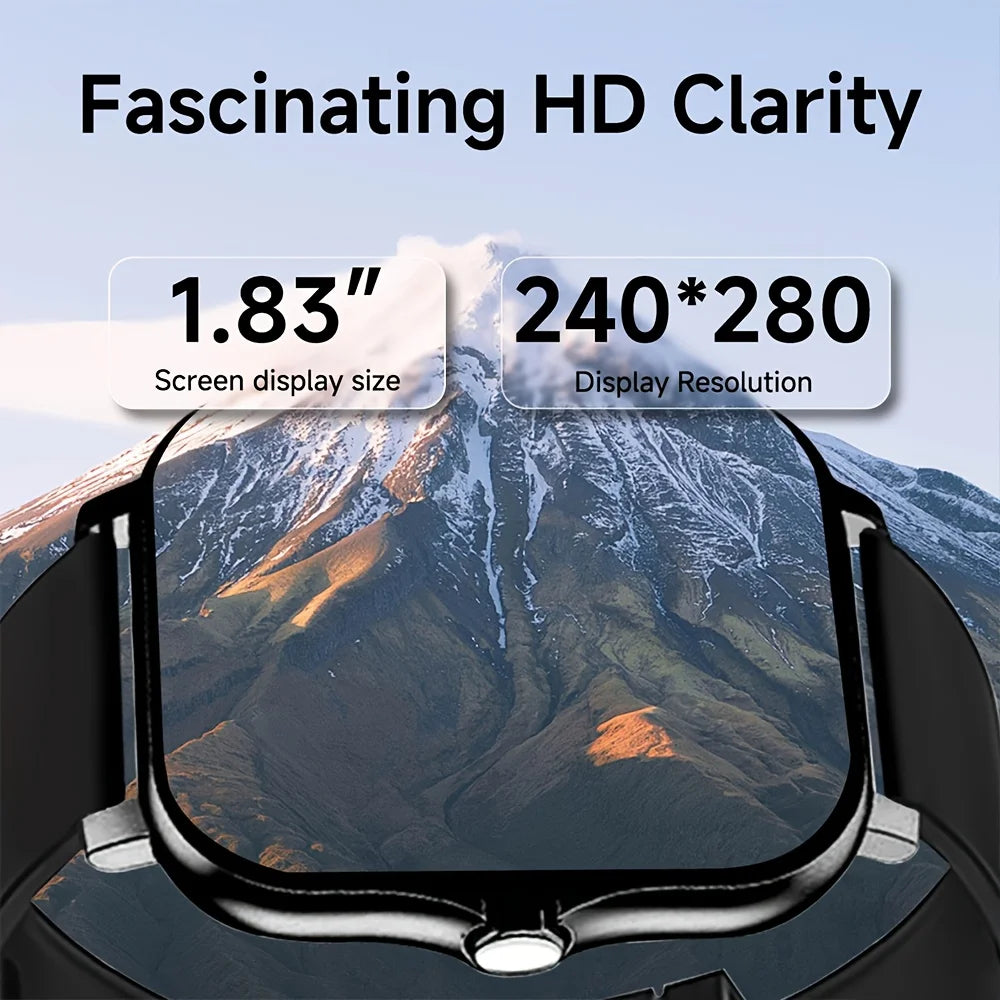 G.LWear New Women's Smart Watch Bluetooth Call Fitness Tracker Heart Rate Monitor Alarm Clock Outdoor Sports Men's Smartwatch