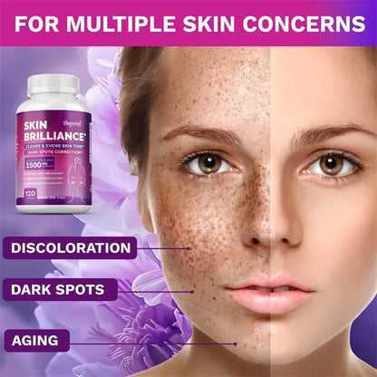 Glutathione Capsules - Beautiful Skin, Antioxidant Supplements, Healthy Skincare, Hair, Nails, Immune Support