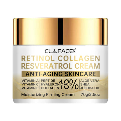 CLAFACES Retinol Cream | Contains 5% Arbutin + Hyaluronic Acid Gold Combination | Super Anti-Aging Cream | Hydrating
