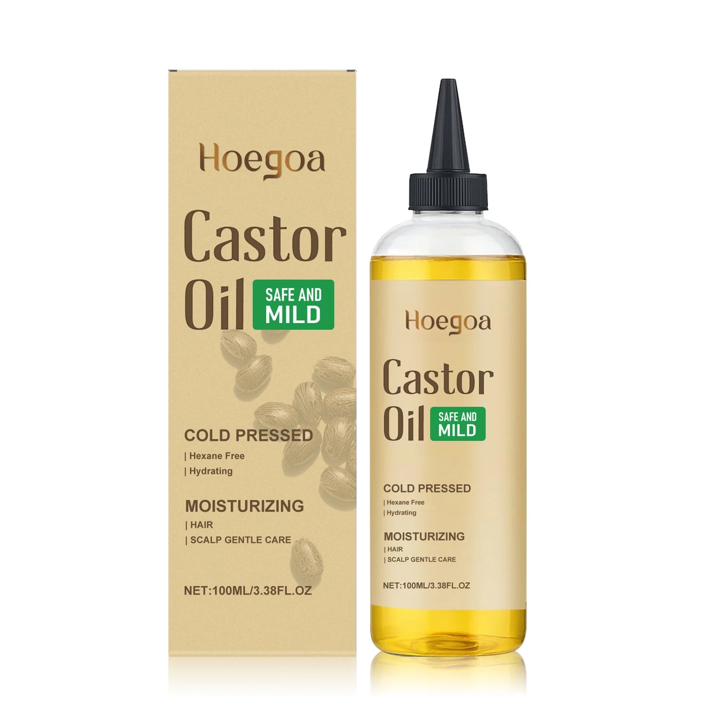 Castor Oil Essential Oil For Hair Strengthen Scalp Care Repair Damaged Dryness Prevent Hair Loss Moisturizing Hair Regrowth Oil