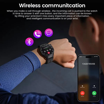 Original New S5 Smartwatch Men 360*360 HD AMOLED Screen GPS Motion Track Heart Rate Bluetooth Call IP68 Waterproof Smartwatch