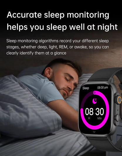 New Origina HK10 ULTRA 3 Smartwatch Men 4G ROM ChatGPT NFC Compass HK9 ULTRA2 MAX Upgrade Watches Sports BT Call Smart Watch Men